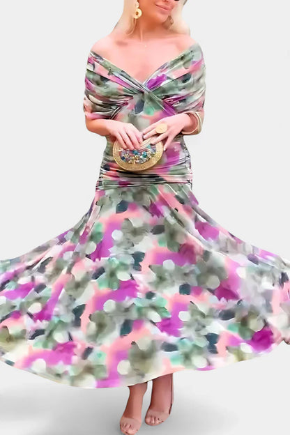 Azure - Vestido floral de elegancia ligera