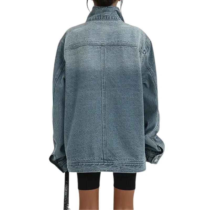 Selva - Chaqueta asimétrica urbana con botones