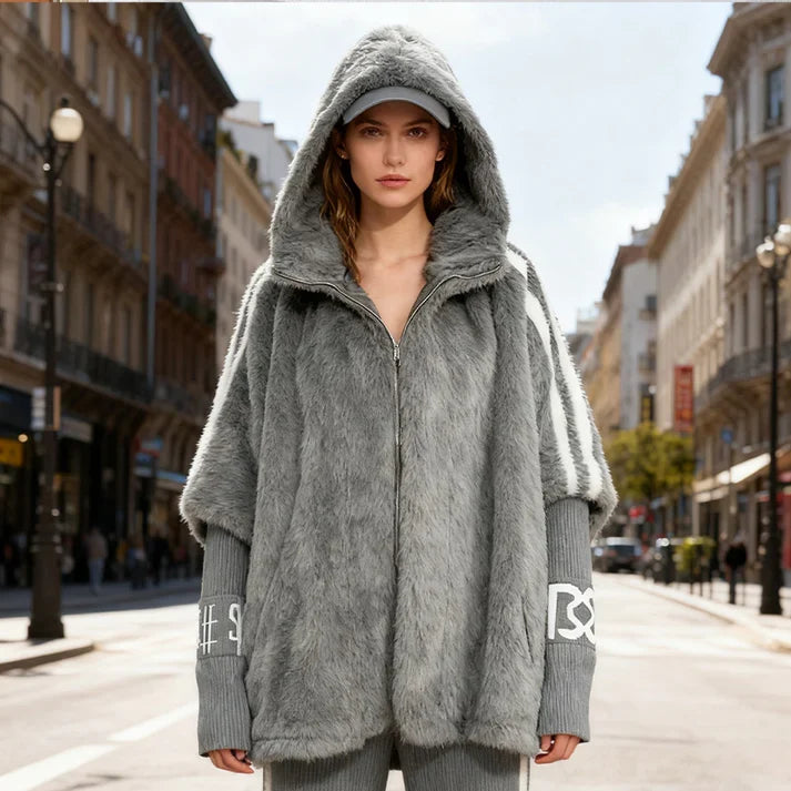 Loreta - Chaqueta de estilo diario con capucha y cremallera