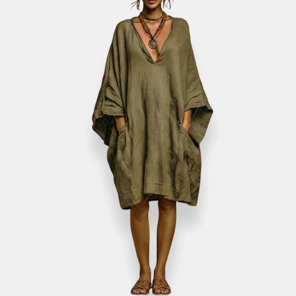 Lidia - Vestido oversize con escote