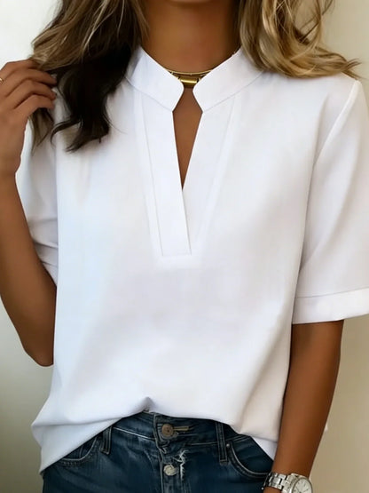 Marta - Blusa elegante con cuello refinado