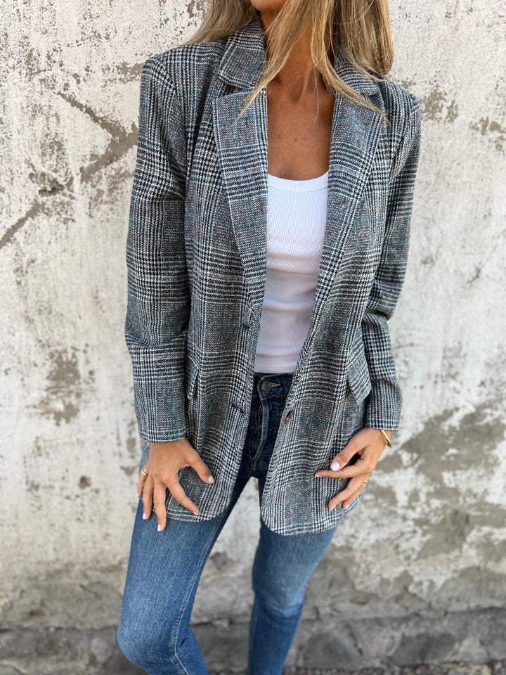 Alejandra - Blazer elegante a cuadros
