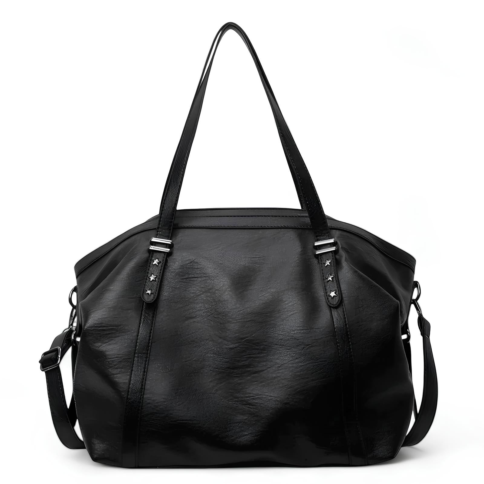 MIA - Bolso Grande para el Día a Día en cuero - Negro - CARMEN VELVET
