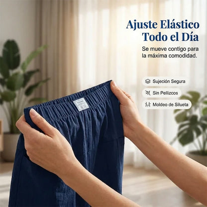 Aurelia - Falda pantalón de estilo diario con cintura elástica