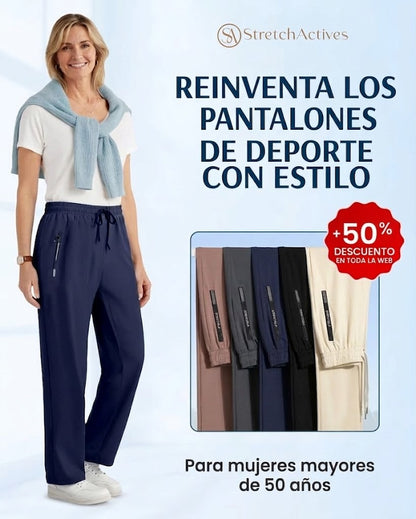 Marta - Pantalón de estilo diario unisex, extremadamente suave y flexible con caída elegante