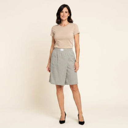 Aurelia - Falda pantalón de estilo diario con cintura elástica