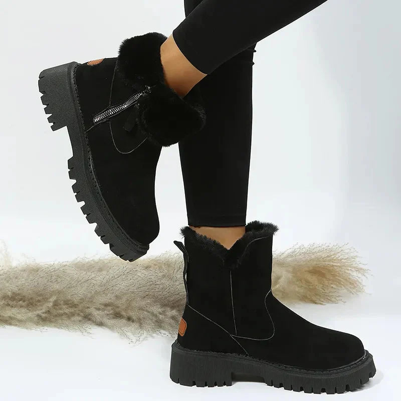 Aina - Botines de invierno cálidos y de confort diario