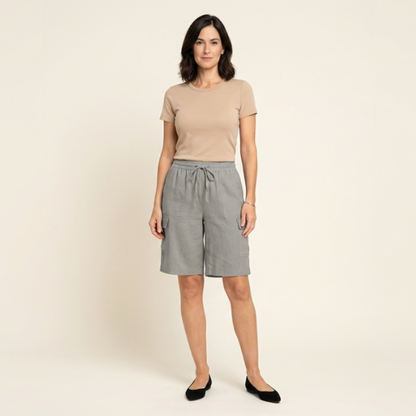 Amalia - Pantalones cortos con cintura elástica