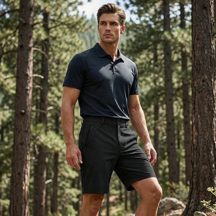 Nico - Pantalones cortos de golf elásticos