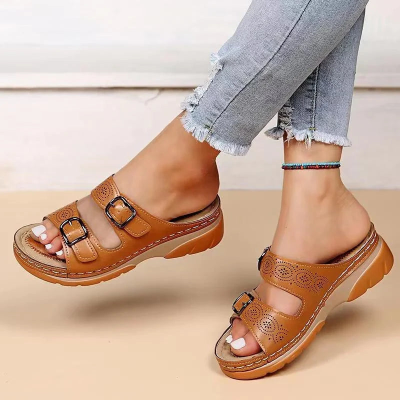 Alma - Sandalias de confort ergonómico de alivio