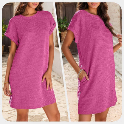 Renata - Vestido de mujer de corte relajado con bolsillos