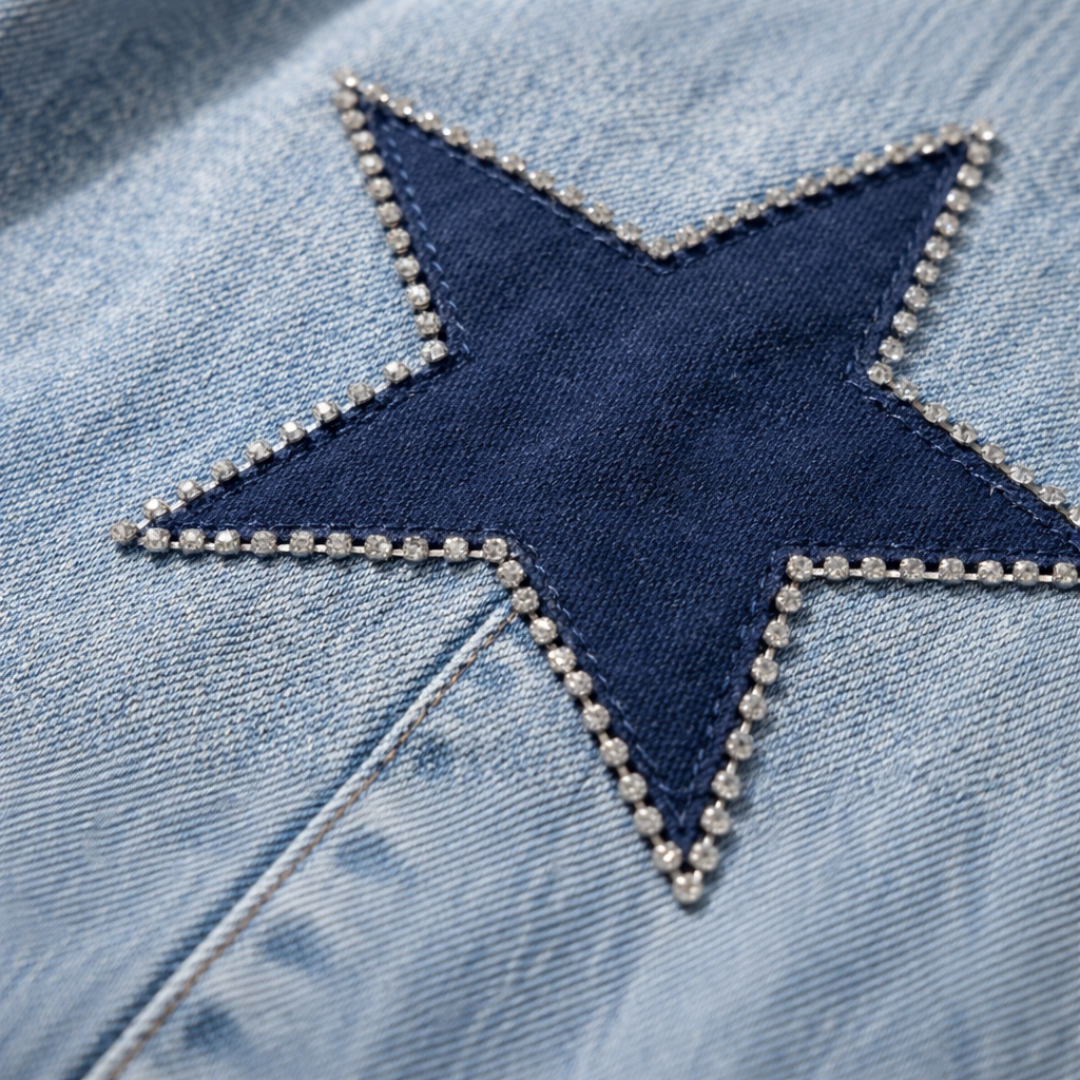 Malena - Vaqueros rectos con estrellas