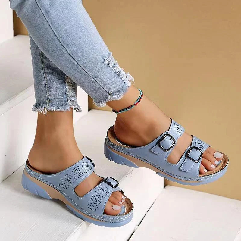 Alma - Sandalias de confort ergonómico de alivio