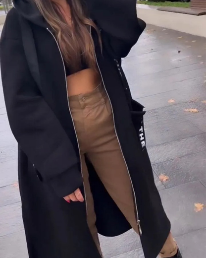 Aurora - Chaqueta larga con capucha
