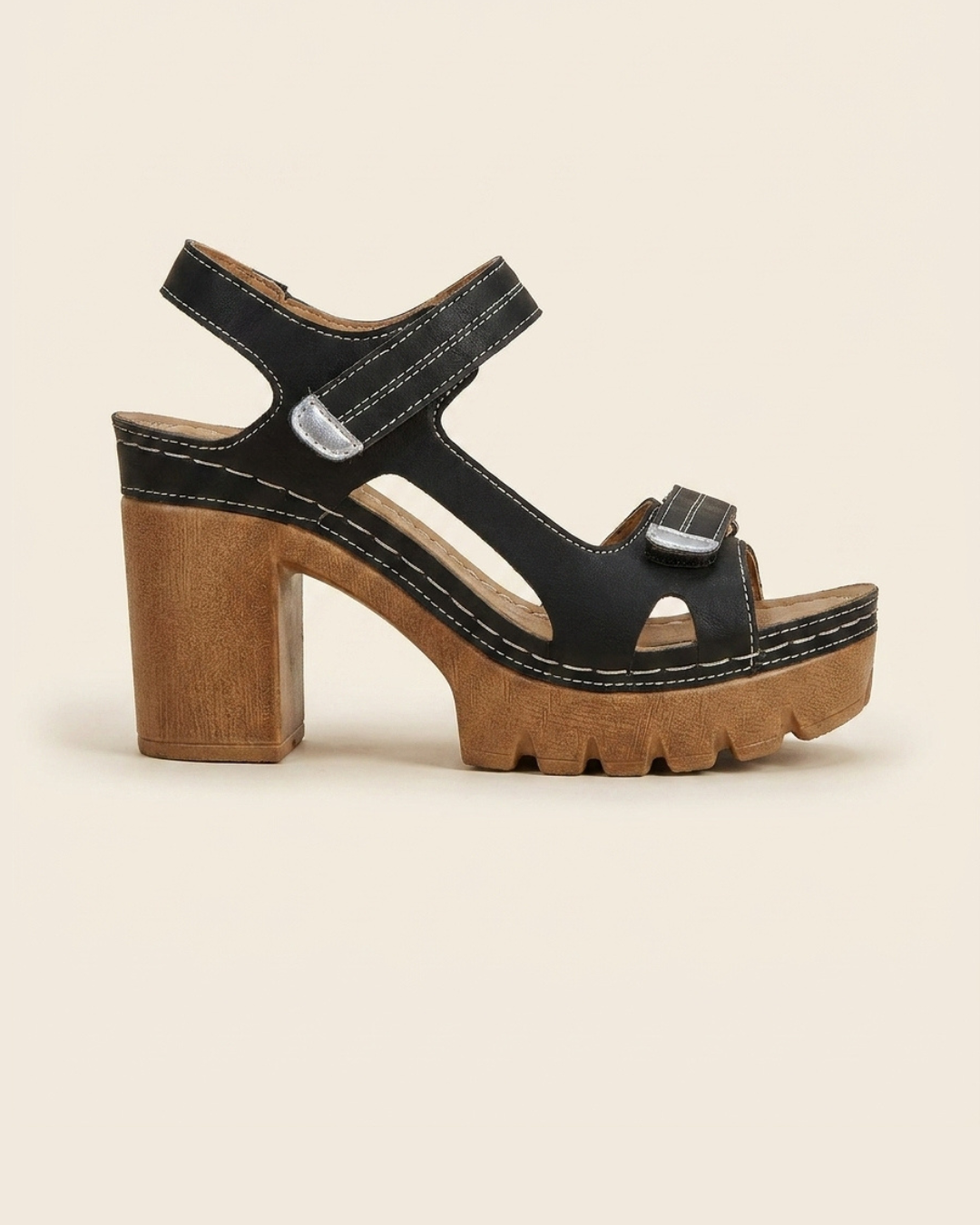Victoria - Sandalias ergonómicas de confort diario con plataforma