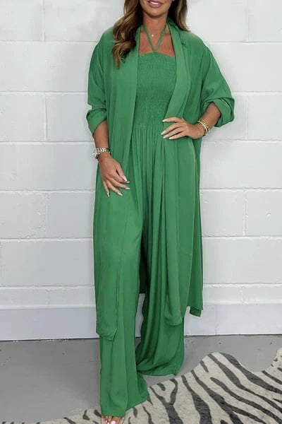 Brisa - Conjunto con espalda descubierta y pernera amplia
