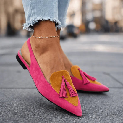 Martina - Sandalias artesanales con cinturines y borlas