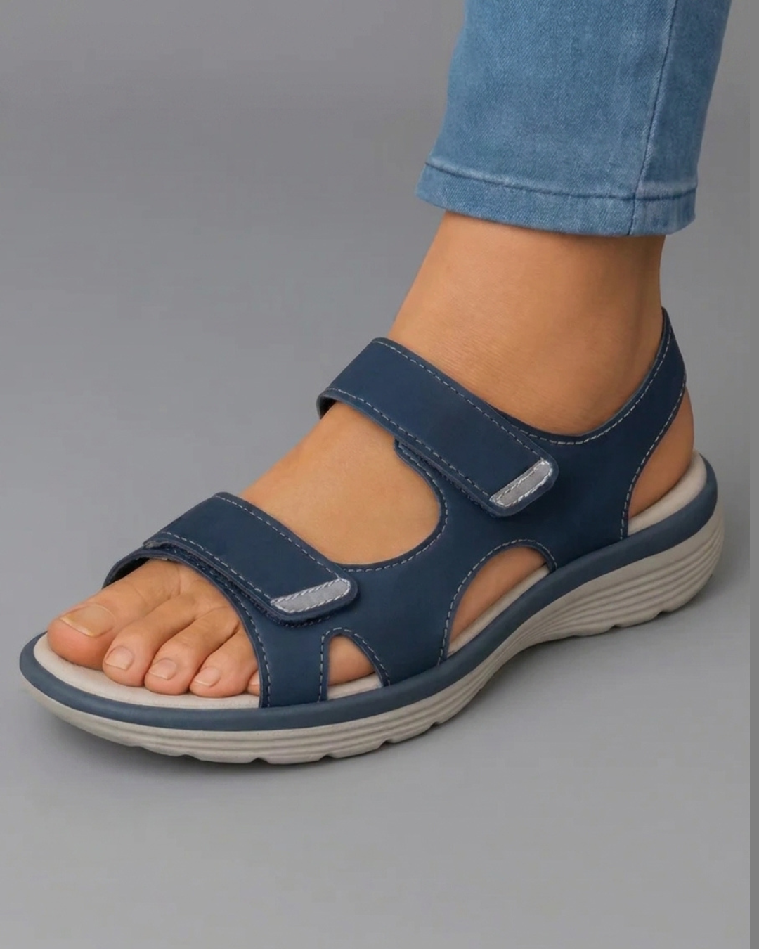 Malena - Sandalias de confort ergonómico con suela de buen agarre