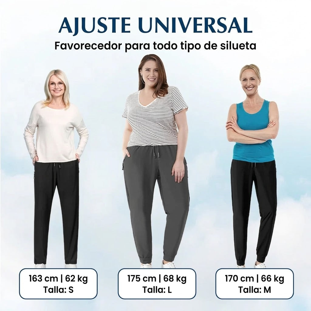 Marta - Pantalón de estilo diario unisex, extremadamente suave y flexible con caída elegante