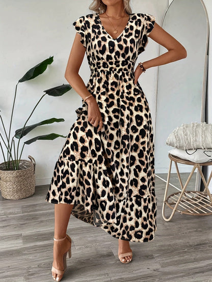 María - Vestido largo barroco con escote de pico
