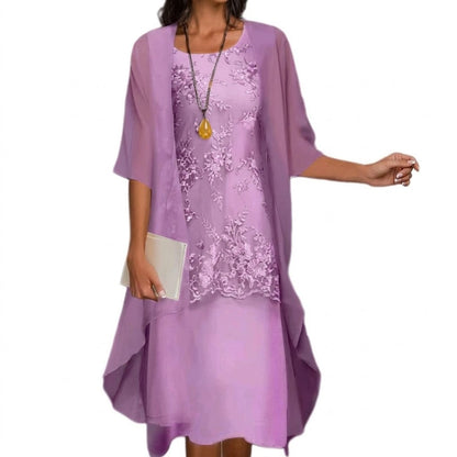 Julia - Conjunto elegante de vestido y chaqueta
