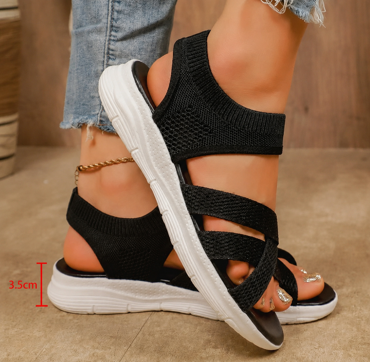Francisca - Sandalias flexibles ergonómicas