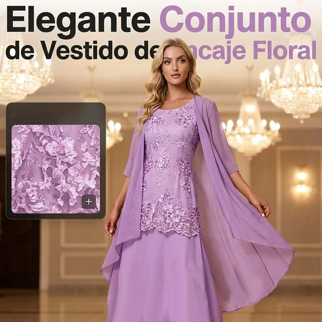 Julia - Conjunto elegante de vestido y chaqueta