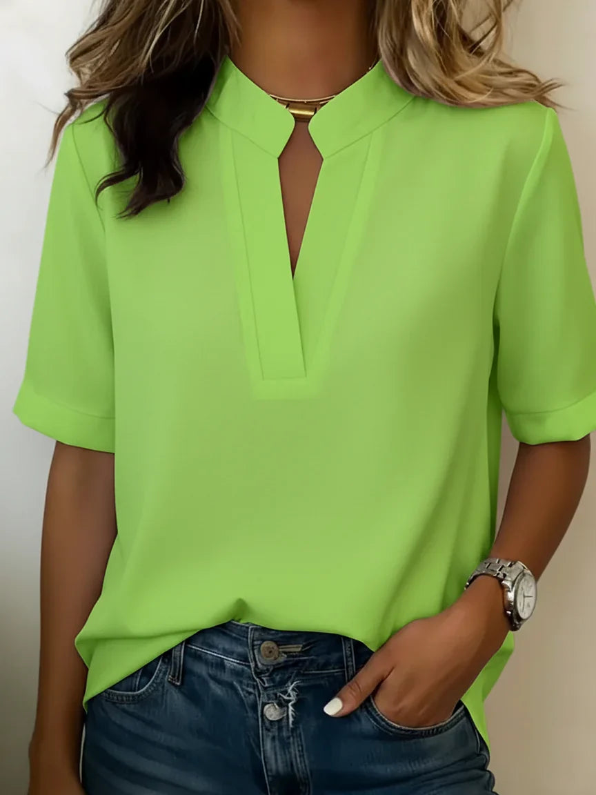 Marta - Blusa elegante con cuello refinado