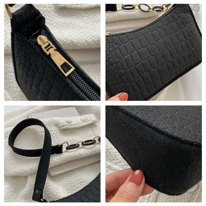 VANA - Bolso Pequeño bandolera en efecto croco - CARMEN VELVET