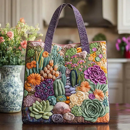 Iria - Bolso artesanal con jardín de suculentas
