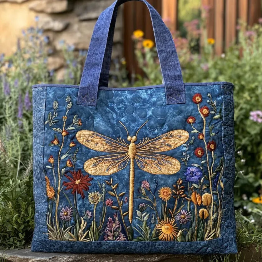Noa - Bolso acolchado con libélula dorada