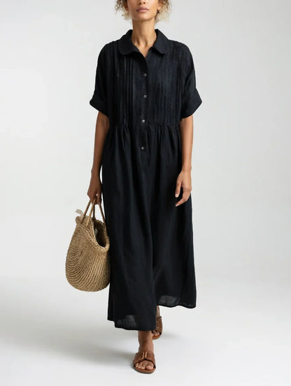 Eva - Vestido camisero de caída ligera de verano