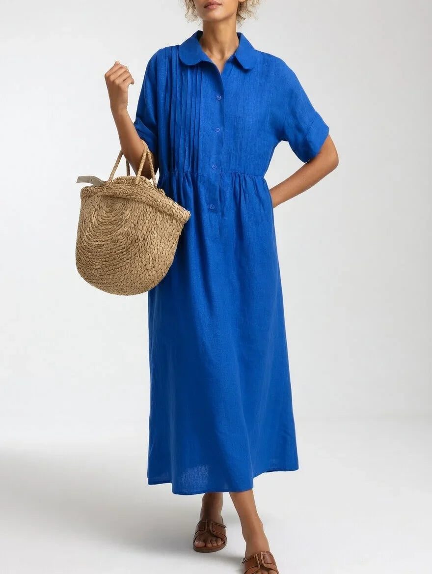 Eva - Vestido camisero de caída ligera de verano
