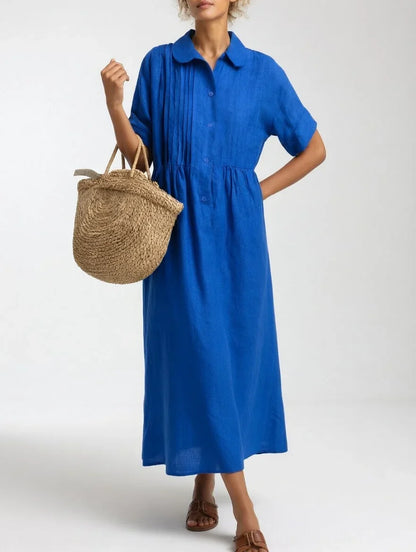Eva - Vestido camisero de caída ligera de verano