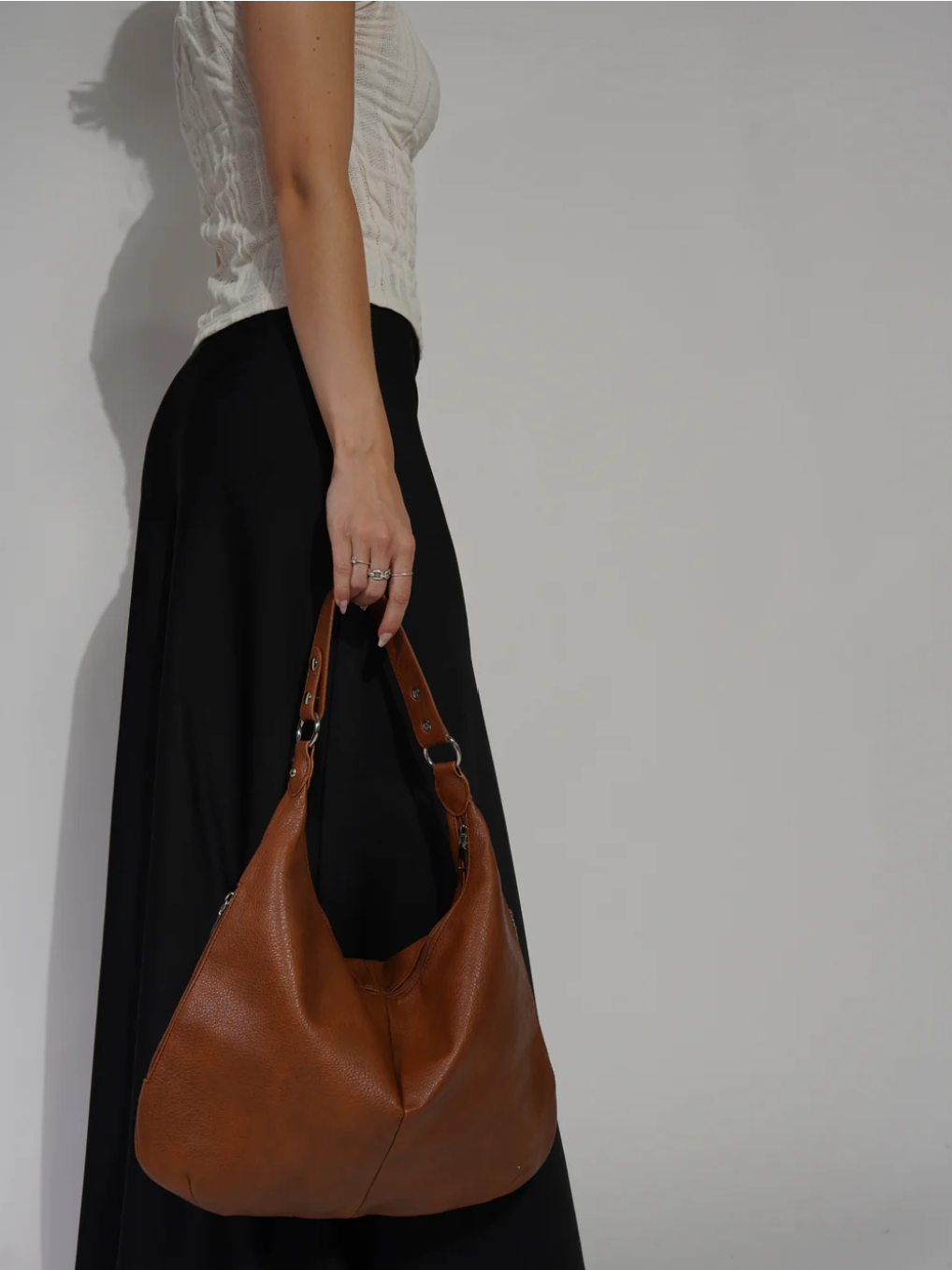 YELENA - Bolso Tote lujo en cuero suave - CARMEN VELVET