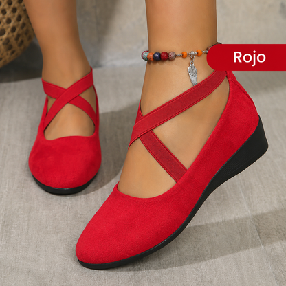 Elina - Zapatos ergonómicos de confort diario, ligeros y con suela de buen agarre