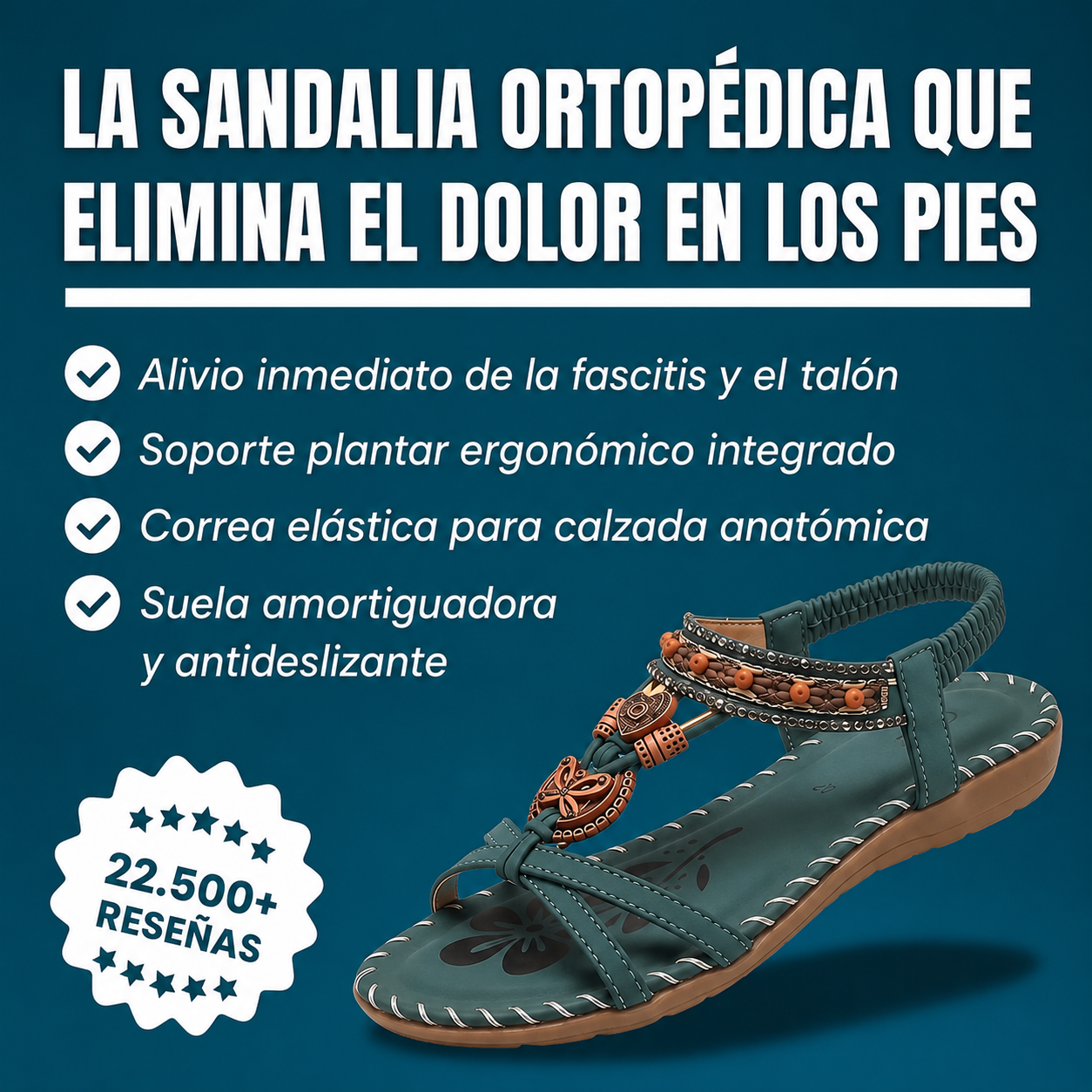 Marisa - Sandalias ergonómicas de confort diario