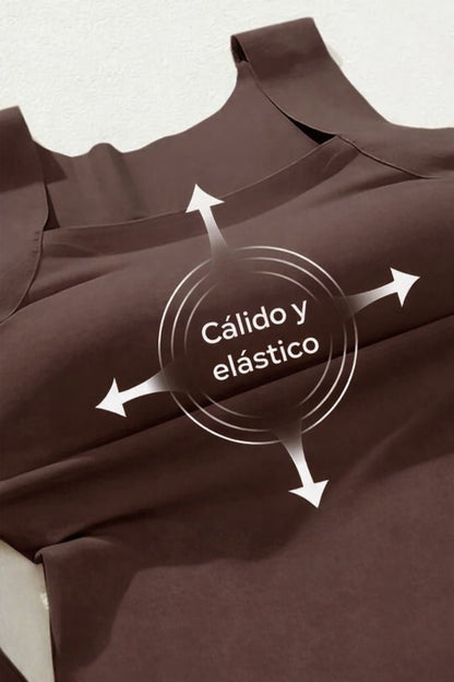 LUNA - Top térmico con sujetador integrado y cuello en U
