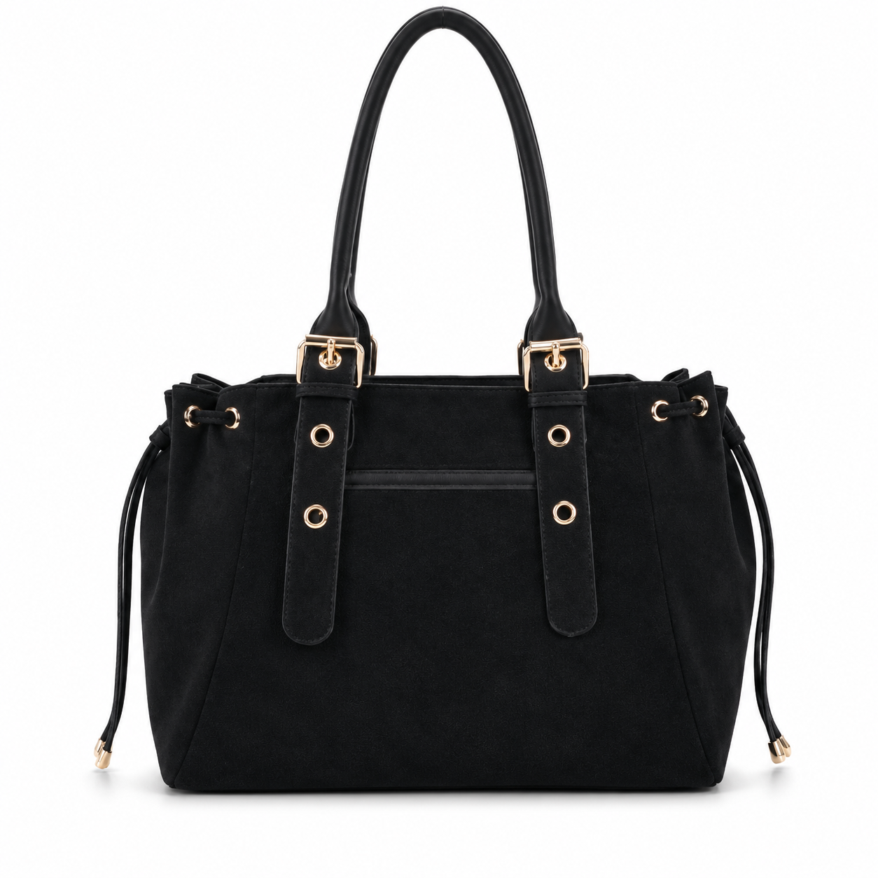 KAHINA Ante - Bolso de Mujer negro en ante - CARMEN VELVET