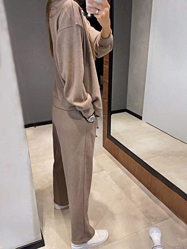 Olivia - Conjunto de cárdigan y pantalón de punto