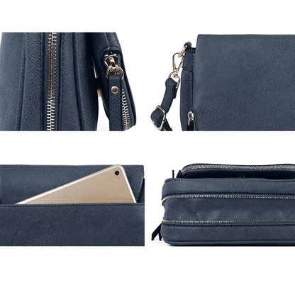 LEANA - Bolso Bandolera con solapa - CARMEN VELVET