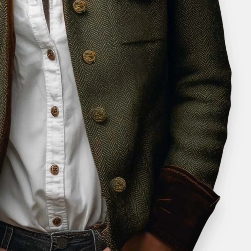 Nora - Chaqueta elegante con detalles de terciopelo