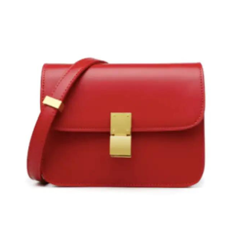GRACIELA - Bolso Pequeño cuadrado bandolera - Rojo - CARMEN VELVET