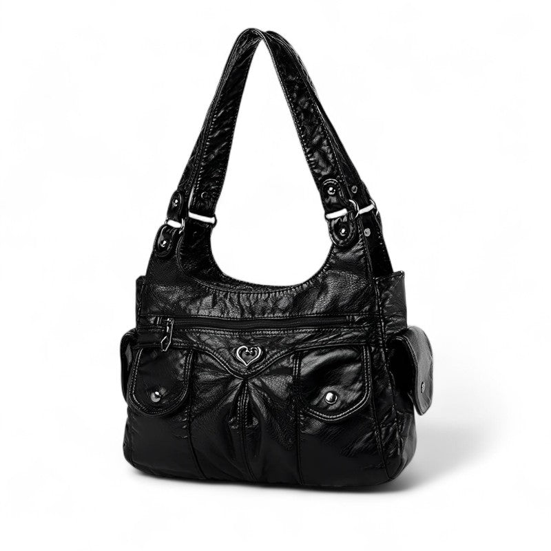 VICKY - Bolso en cuero organizado - CARMEN VELVET