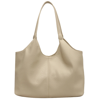 EVA - Bolso Grande Vintage en cuero resistente - Blanco - CARMEN VELVET