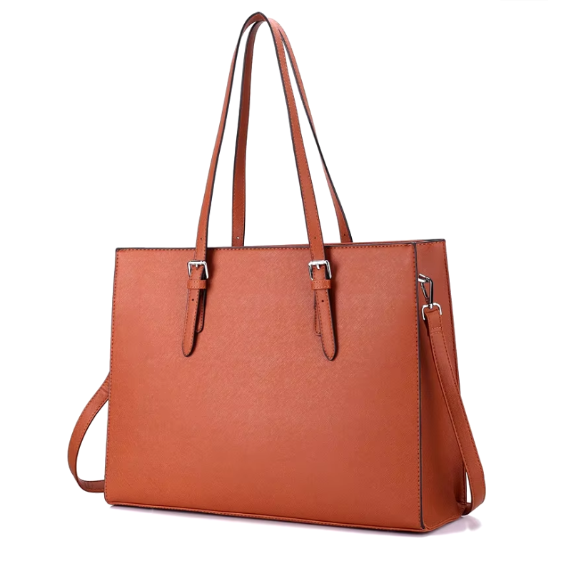 THALIE - Bolso Grande minimalista de tendencia - Marrón - CARMEN VELVET