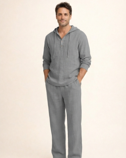 Winston - Conjunto de sudadera con capucha y pantalón de corte relajado