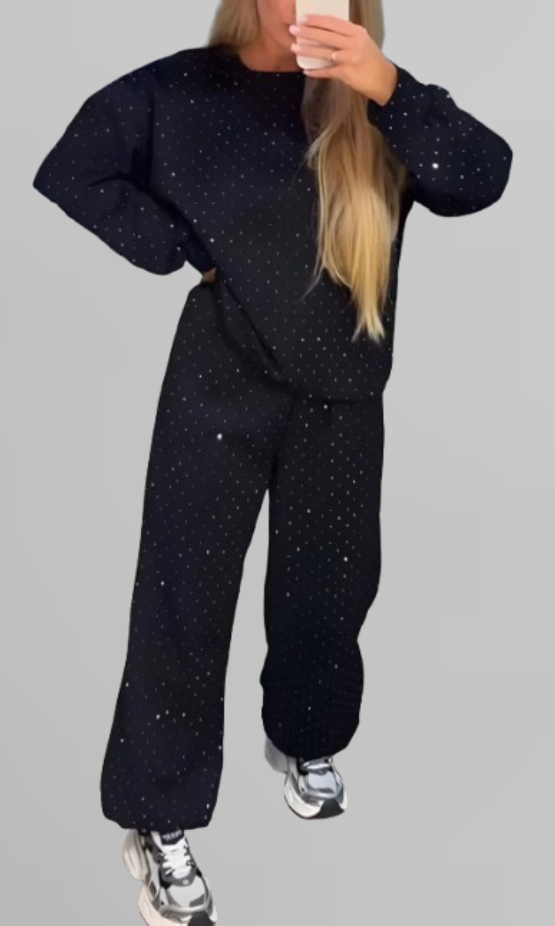 Zafira - Conjunto cómodo y elegante con brillo