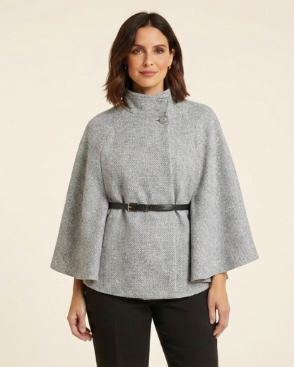 Claudia - Chaqueta elegante con cinturón y diseño de mariposa