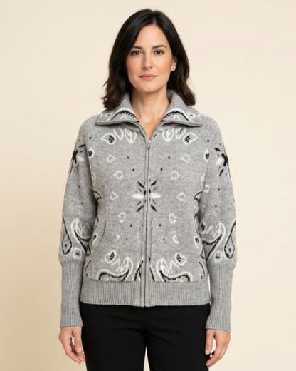 Nina - Jersey de punto con cuello alto y cremallera